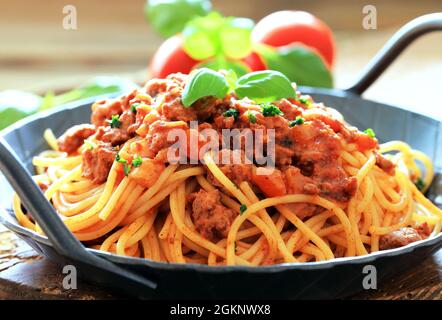 Spaghetti alla Bolognese Foto Stock