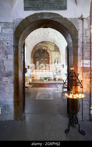 Foligno Umbria Italia. La chiesa di Santa Maria Infraportas Foto Stock