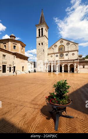 Spoleto Umbria Italia. Duomo di Spoleto Foto Stock