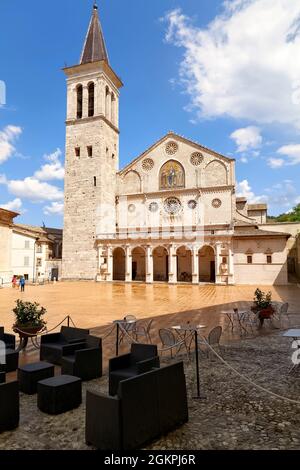 Spoleto Umbria Italia. Duomo di Spoleto Foto Stock