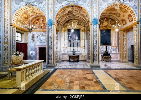 Todi Umbria Italia. Chiesa della Nunziatina Foto Stock