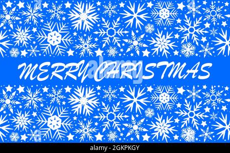 Fiocchi di neve senza cuciture modello impostato per Natale Illustrazione Vettoriale