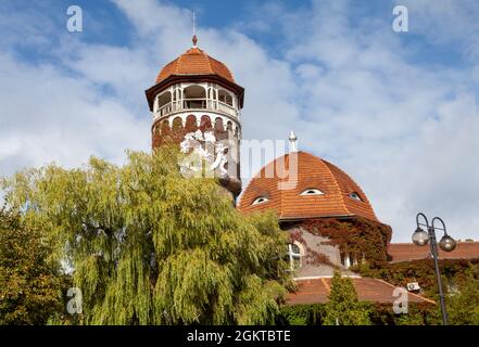 Torre di idroterapia. Svetlogorsk, Kaliningrad Oblast, Russia. Foto Stock