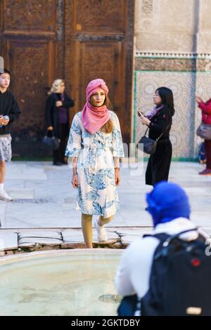 Univerzita al-Karaouine, Fez, Marocco, Africa. Foto Stock