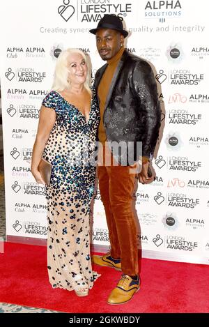 Vanessa Feltz e ben Ofoedu partecipano ai Life Style Awards 2021 presso il Landmark Hotel, 13 settembre 2021, Londra, Regno Unito Foto Stock