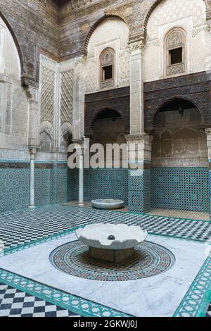 Univerzita al-Karaouine, Fez, Marocco, Africa. Foto Stock