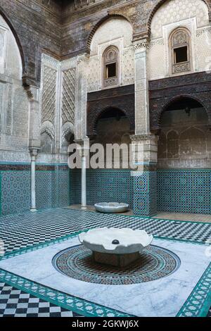 Univerzita al-Karaouine, Fez, Marocco, Africa. Foto Stock