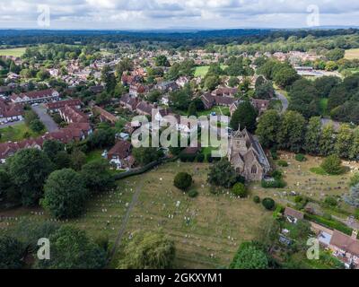 Warnham è un villaggio della parrocchia civile del West Sussex, nel distretto di Horsham. Il villaggio è centrato 2 miglia NNW di Horsham. Foto Stock