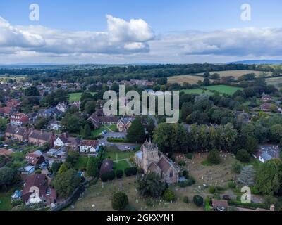 Warnham è un villaggio della parrocchia civile del West Sussex, nel distretto di Horsham. Il villaggio è centrato 2 miglia NNW di Horsham. Foto Stock