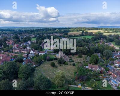 Warnham è un villaggio della parrocchia civile del West Sussex, nel distretto di Horsham. Il villaggio è centrato 2 miglia NNW di Horsham. Foto Stock