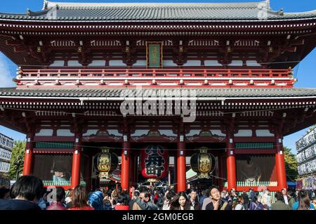 Tempio di Sensoji, Asakusa, Tokyo, Giappone Foto Stock
