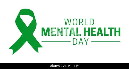 World Mental Health Awareness mese icona del logo isolato Illustrazione Vettoriale