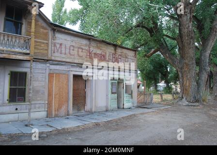La città fantasma rimane in Paradise Valley, Nevada Foto Stock