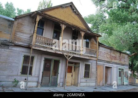 La città fantasma rimane in Paradise Valley, Nevada Foto Stock