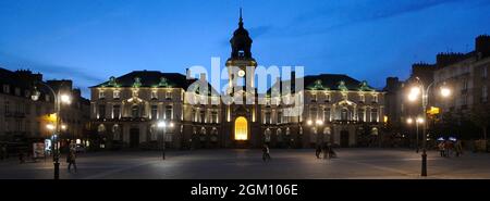 FRANCE.BRITTANY.ILE ET VILAINE (35) RENNES.THE CITY HALL.(FOTO NON DISPONIBILE PER CALENDARIO O CARTOLINA) Foto Stock