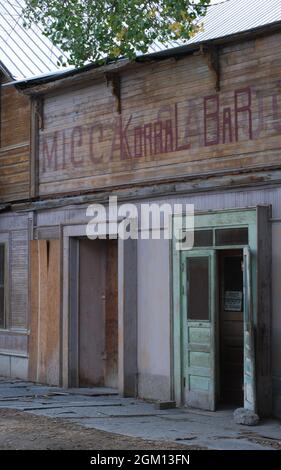 La città fantasma rimane in Paradise Valley, Nevada Foto Stock