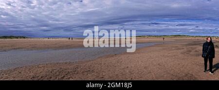 Holkham Beach, Norfolk, Regno Unito Foto Stock