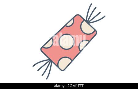 Icona di Halloween caramella immagine vettoriale stile piatto Illustrazione Vettoriale