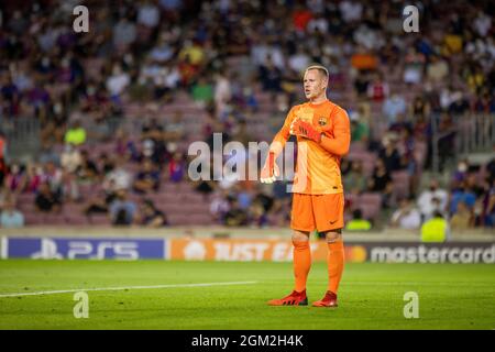 Torwart Marc-Andre ter Stegen (Barca) FC Barcelona - FC Bayern München 14.09.2021, Fussball; UEFA, Champions League, Saison 2021/22 Foto: Moritz Müll Foto Stock