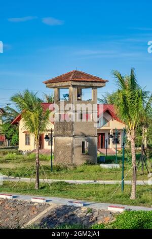 Il famoso sito storico parallelo del 17th durante la guerra del Vietnam, Quang Binh, Vietnam Foto Stock