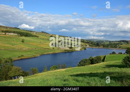 Ponden Reservoir, Stanbury, Bronte Country, West Yorkshire Foto Stock
