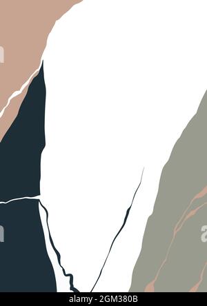Modello modificabile per feed infiniti sui social media. Griglia puzzle per conto personale o commerciale. Layout personalizzabili pacchetto vettoriale. Facile da inserire Illustrazione Vettoriale