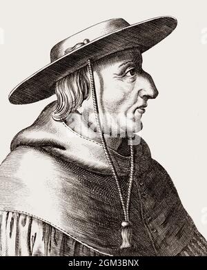 Girolamo Girolamo Savonarola, 1452-1498, un domenicano italiano e predicatore di penitenza Foto Stock