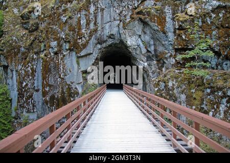 I tunnel Othello mai terminati nella Columbia Britannica in Canada Foto Stock