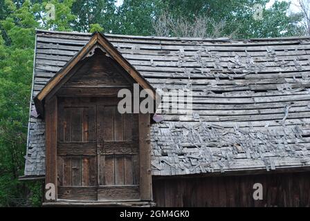 La città fantasma rimane in Paradise Valley, Nevada Foto Stock
