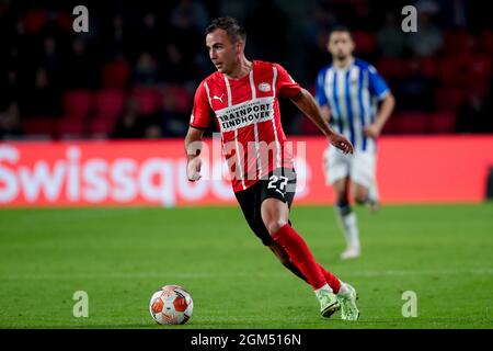 Eindhoven, Paesi Bassi. 16 settembre 2021. EINDHOVEN, PAESI BASSI - SETTEMBRE 16: Mario Gotze del PSV durante la partita di palcoscenico del Gruppo UEFA Europa League tra PSV e Real Sociedad allo Stadio Phillips il 16 Settembre 2021 a Eindhoven, Paesi Bassi (Foto di Broer van den Boom/Orange Pictures) credito: Orange Pics BV/Alamy Live News Foto Stock