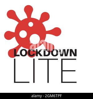 Lockdown Lite Illustrazione Vettoriale