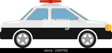 Illustrazione vettoriale dell'auto della polizia giapponese (vista laterale) Illustrazione Vettoriale