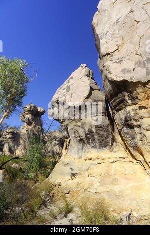 Formazioni rocciose nella Valle dei fantasmi, Lorella Springs Station, Arnhemland orientale, Northern Territory, Australia Foto Stock