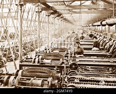 The Belfast Ropework Company Ltd., Belfast, Irlanda, periodo vittoriano Foto Stock