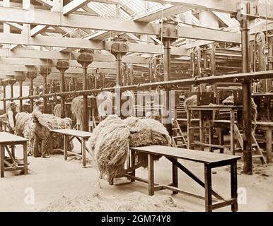 The Belfast Ropework Company Ltd., Belfast, Irlanda, periodo vittoriano Foto Stock