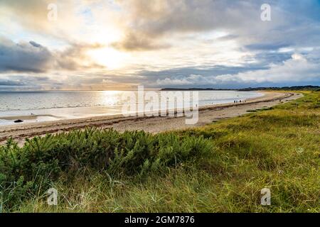 Der Strand von Kerver Plage De Kerver, Saint-Gildas-de-Rhuys, Bretagne, Frankreich | Kervert Beach Plage De Kerver, Saint-Gildas-de-Rhuys, Bretagna, Foto Stock