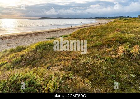 Der Strand von Kerver Plage De Kerver, Saint-Gildas-de-Rhuys, Bretagne, Frankreich | Kervert Beach Plage De Kerver, Saint-Gildas-de-Rhuys, Bretagna, Foto Stock