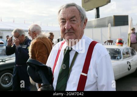 Goodwood, West Sussex, Regno Unito. 17 settembre 2021. Nick Mason, batterista Pink Floyd e collezionista/pilota di auto da corsa presso il Goodwood Revival di Goodwood, West Sussex, Regno Unito. © Malcolm Greig/Alamy Live News Foto Stock