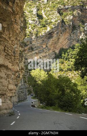 Gorges de la Meouge nel Parco Regionale delle Baronnies, Hautes-Alpes Foto Stock