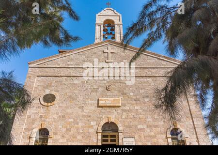 La Chiesa di San Giorgio a Madaba, Giordania Foto Stock