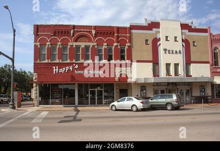 Waxahachie, Texas: Centro storico di Waxahachie, Texas Foto Stock