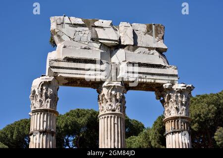 Italia, Roma, Foro di Cesare, Tempio di Venere Genetrix Foto Stock