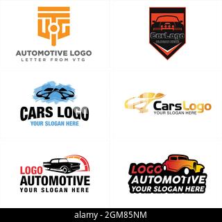 Design classico del logo per auto Illustrazione Vettoriale