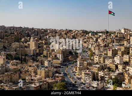 Una foto di al distretto di Qusour in Amman. Foto Stock