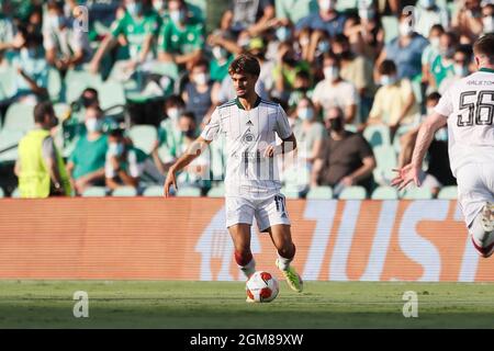 Sevilla, Spagna. 16 settembre 2021. Calcio/Calcio Jota (Celtic) : UEFA Europa League Group Stage Group G matchday1 tra Real Betis Balompie 4-3 Celtic FC all'Estadio Benito Villamarin a Siviglia, Spagna . Credit: Mutsu Kawamori/AFLO/Alamy Live News Foto Stock