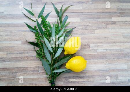 Buona vacanza a Sukkot Foto Stock