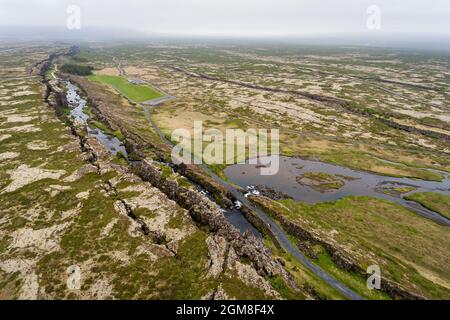 Þingvellir in Islanda Foto Stock