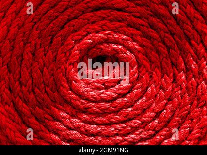 Per impieghi pesanti a spirale blu navi corda Foto Stock