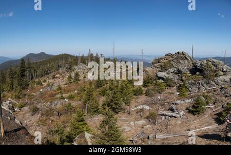 Wanderung von Zwercheck zum Grossen Osser Foto Stock