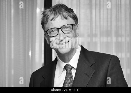 Bill Gates, miliardario e co-fondatore di Microsoft Corporation, presso il Dipartimento dell'energia l'8 ottobre 2018. (USA) Foto Stock